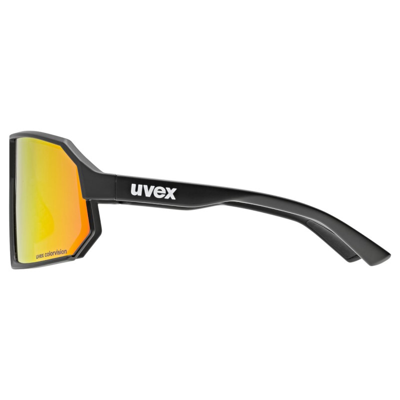 Kolesarska očala Uvex Sportstyle 237 CV black matt / mirror red - slika 3